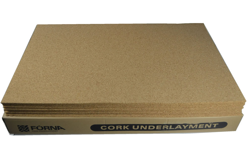 cork underlayment 3mm forna sheets
