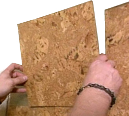 how to install cork wall tiles